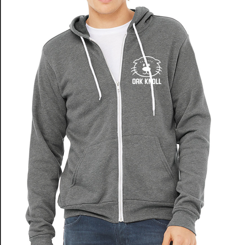 Unisex adult zip up hoodie (heather grey) Main Image